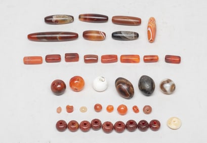Set Chinese Cameo Agate Beads Collections