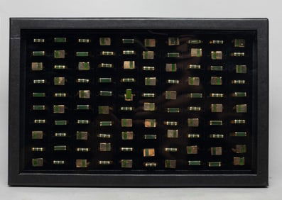 Estate Chinese Spinach Jade, Gold Filled Rings