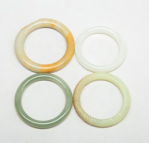Set Chinese Export Jade Bangles