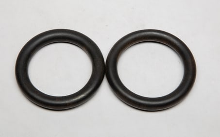 Two Chinese Agarwood Bangles