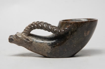 Large Chinese Burnt Jade/ Stone Cup