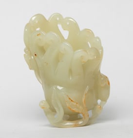 Chinese Russet Jade Buddha Hand Sculpture