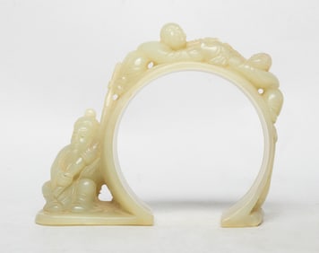 Vintage Chinese Export Jade Sculpture