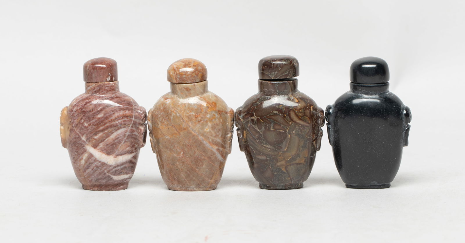 Set Chinese Export Gemstone Snuff Bottles (1 of 17)