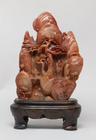 Estate Chinese Shoushan Stone Sculpture