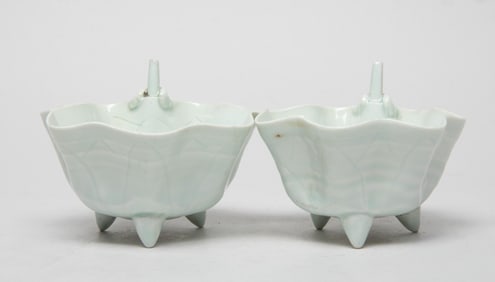 Two Chinese Hutian Type Porcelain Cups