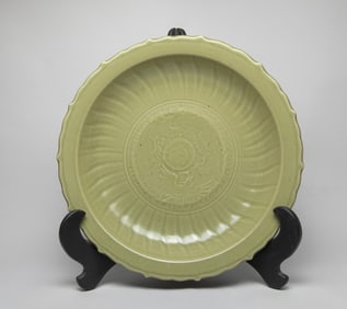 Estate Massive Chinese Longquan Porcelain Charger