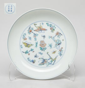 Chinese Export Douchai Porcelain Plate