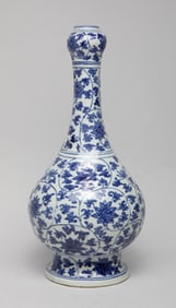 Tall Chinese Shipwreck Form Porcelain Vase