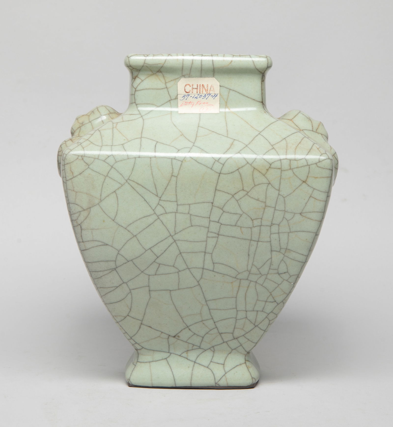 Estate Chinese Ge Ware Porcelain Cabinet Vase (1 of 12)