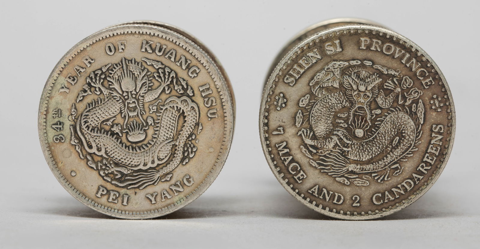 Estate Two Chinese Export Metal Ink Boxes (1 of 18)