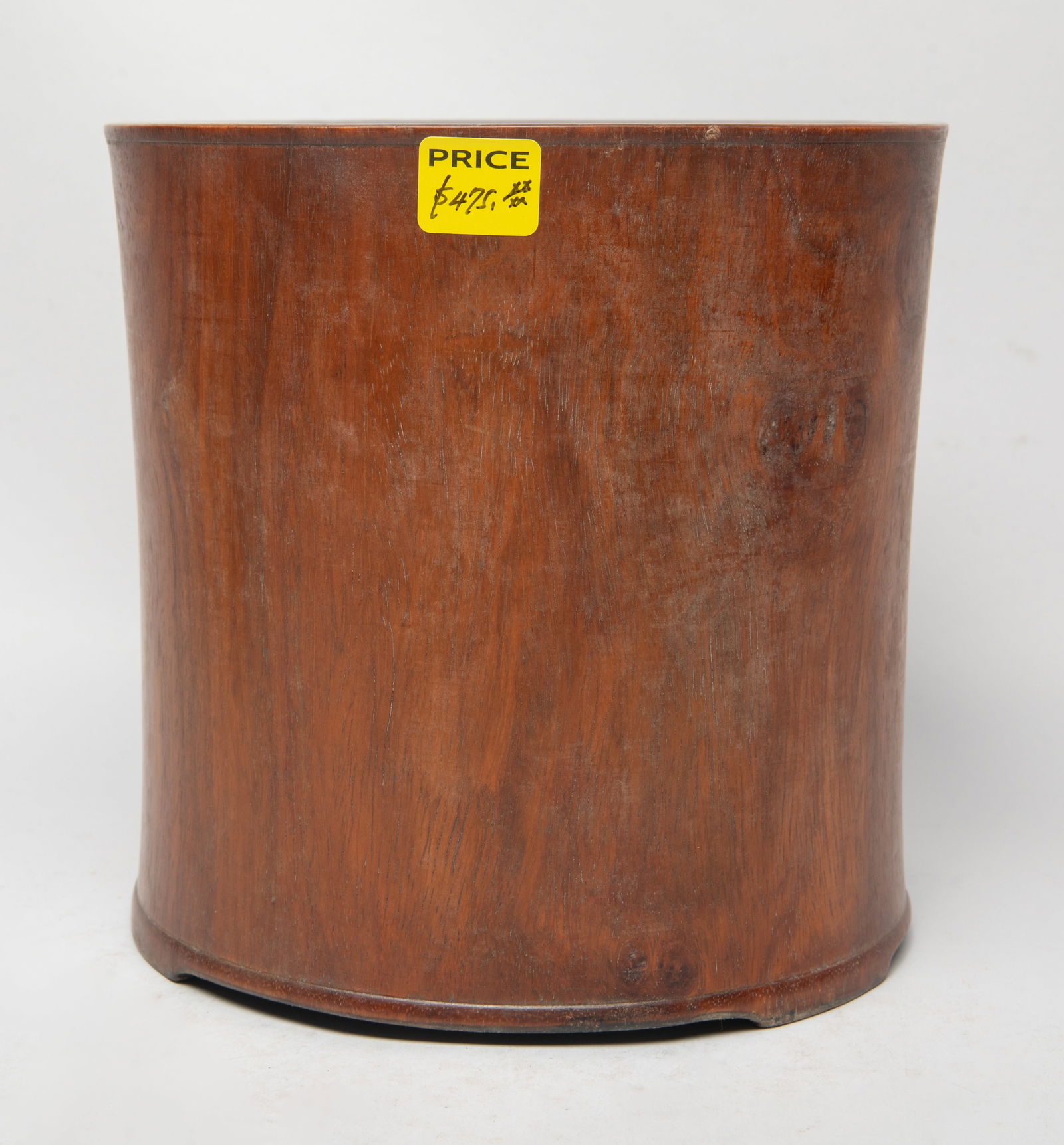Estate Large Chinese Wood Brush Pot (1 of 10)