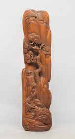 Chinese Carved Boxwood Arm Rest