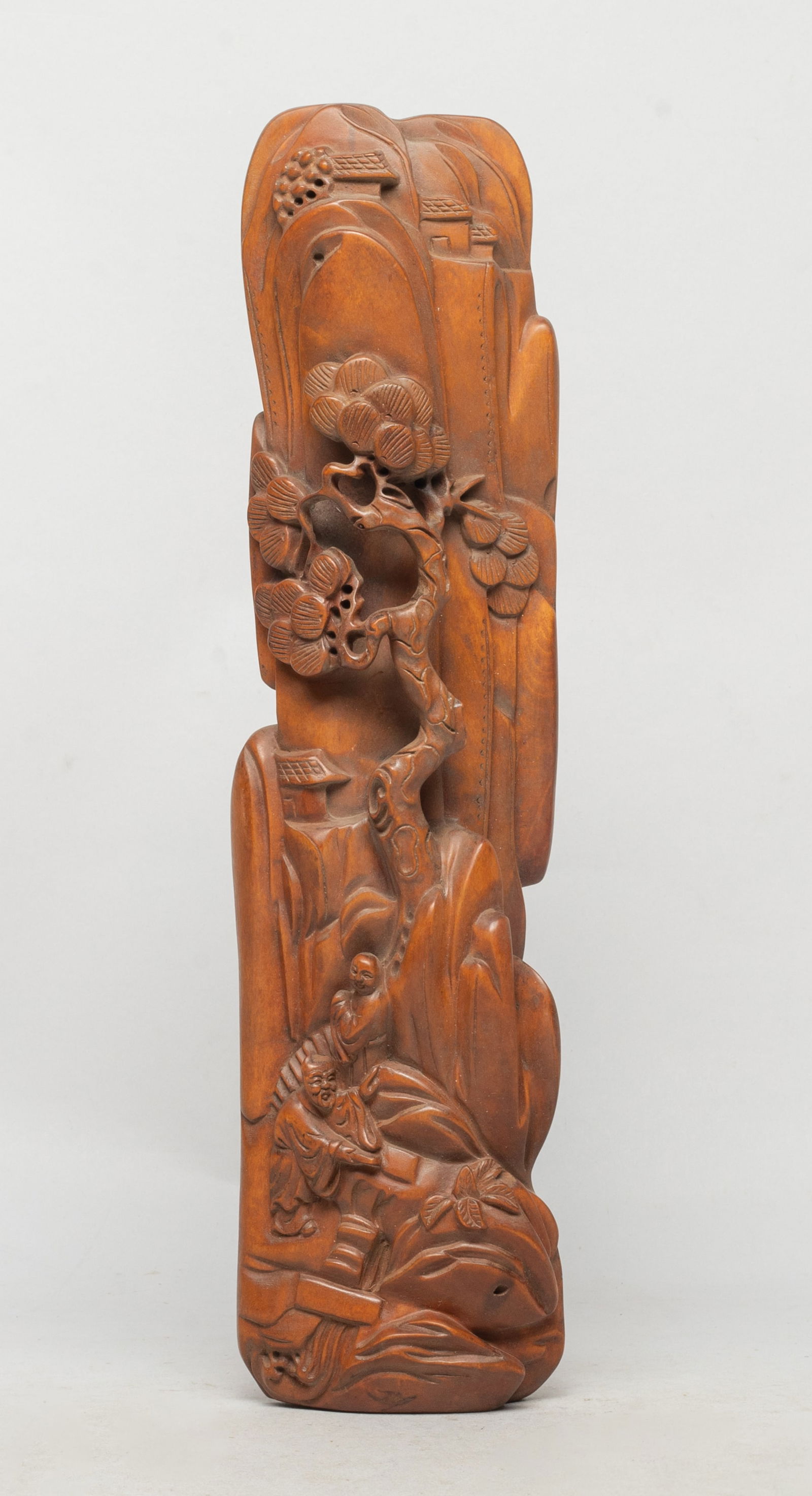 Chinese Carved Boxwood Arm Rest (1 of 11)