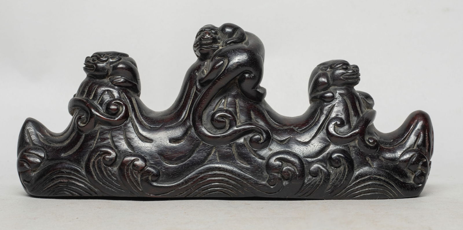 Chinese Export Zitan Wood Brush Stand (1 of 11)