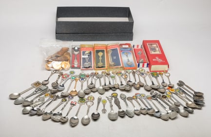 Set Vintage Spoons, Decor Coins