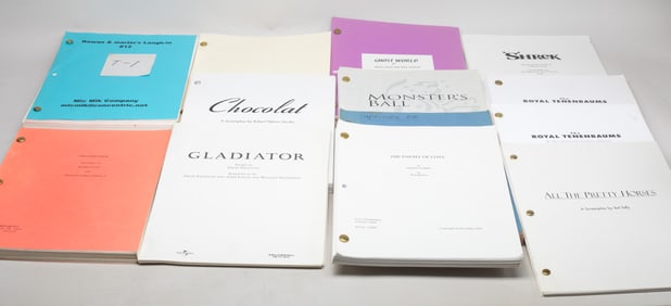 Set Vintage Collectible Film Script