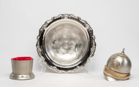 Silver Plated Centerpiece, Covered Case