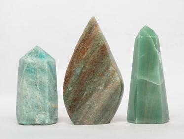 Set South American Gemstone Sculptures