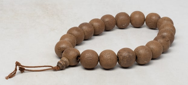 Chinese Large Bead Agarwood Prayer Beads
