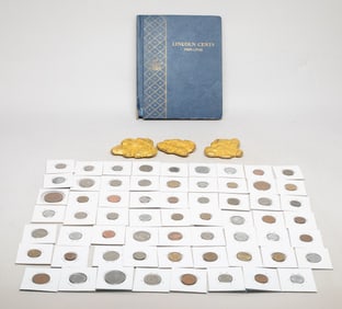Estate Large Set World Coins, Coins Metal