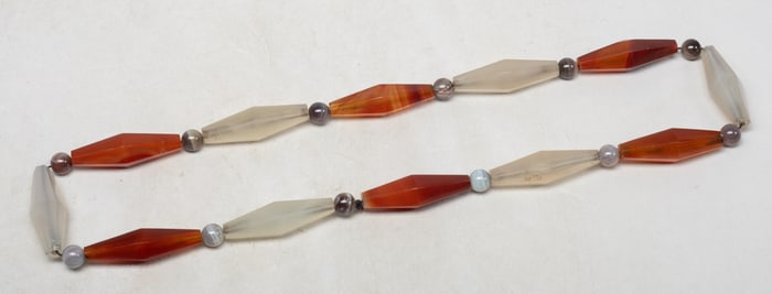 Chinese Cameo Agate Necklace