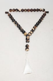 Vintage Chinese Export Amber Prayer Beads