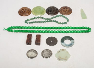 Estate Large Set Chinese Export Jewelry, Decors