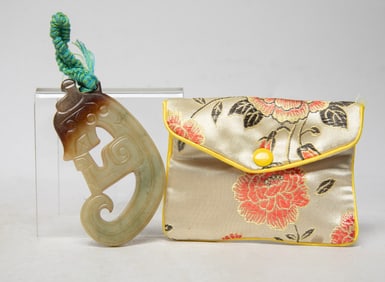 Chinese Export Russet Jade Pendant