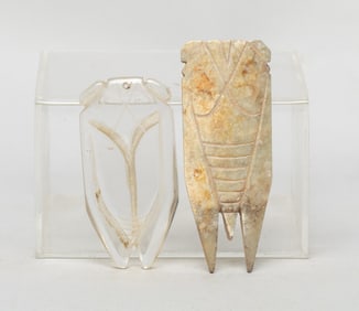 Two Chinese Pendants of Cicada