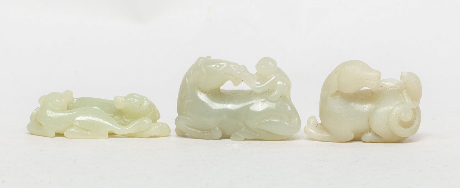 Estate Set Chinese Jade Carved Toggles (1 of 14)