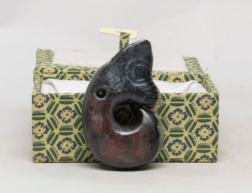 Chinese Russet Jade Toggle