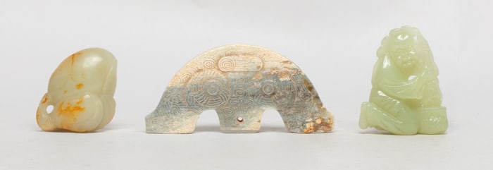 Set Chinese Jade/ Stone Carved Pendants