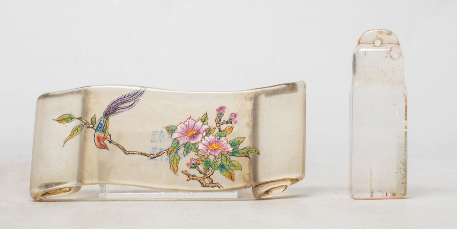 Collectible Chinese Crystal Seal & Glass Stand (1 of 11)