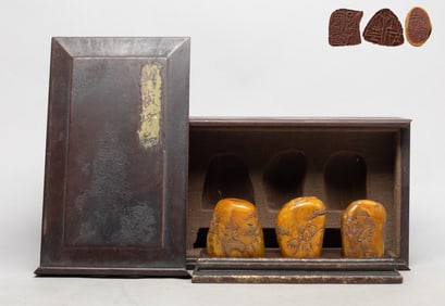 Chinese Export Shoushan Stone Seals