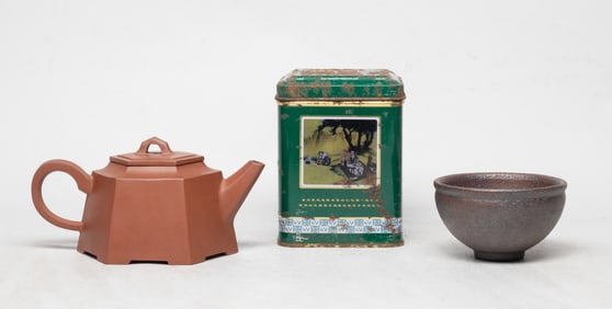 Estate Chinese Tea Brick, Tea Pot Sets