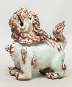 Estate Chinese Porcelain Foo Dog Censer