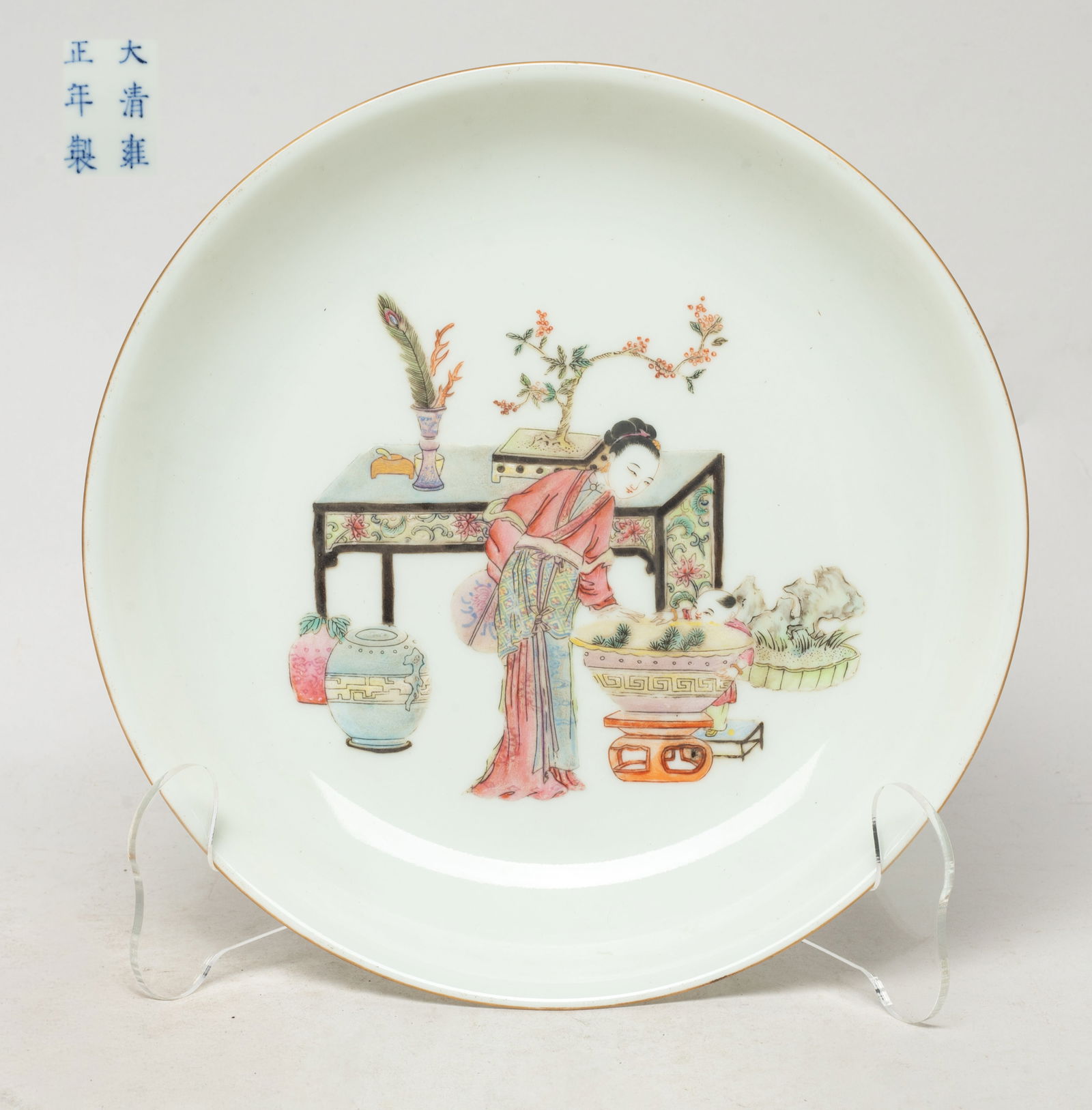 Chinese Export Famille Rose Porcelain Plate (1 of 10)
