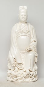 Chinese Export Blanc De Porcelain Sculpture