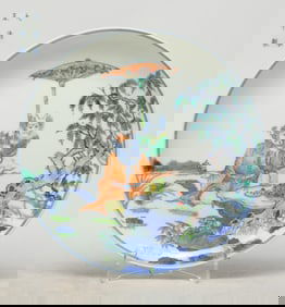 Estate Chinese Douchai Porcelain Plate