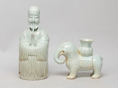 Two Chinese Hutian Type Porcelains