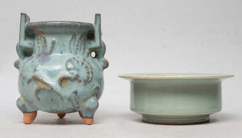 Estate Chinese Export Porcelain Censer, Washer