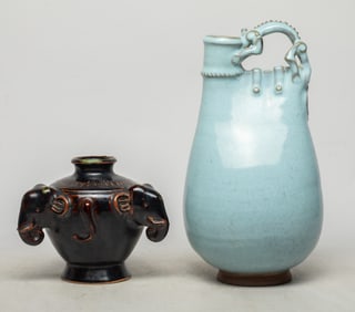 Estate Chinese Export Porcelain Vase & Jar