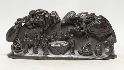 Estate Chinese Wood Table Sculpture