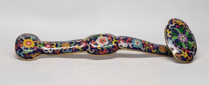 Chinese Export Cloisonne Sculpture of Ruyi