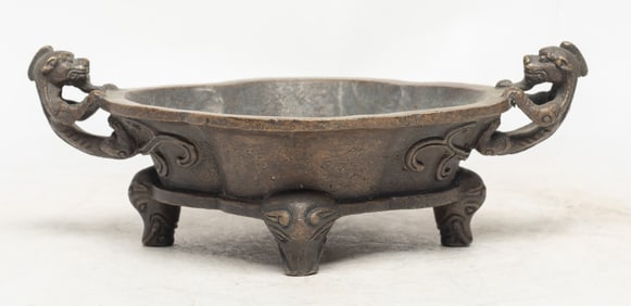 Chinese Bronze Cabinet Censer