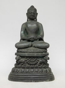 Estate Chinese/ Asian Bronze Buddha