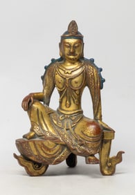 Chinese Gilt Bronze Sculpture of Buddha