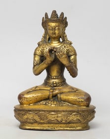 Chinese Gilt Bronze Sculpture of Buddha