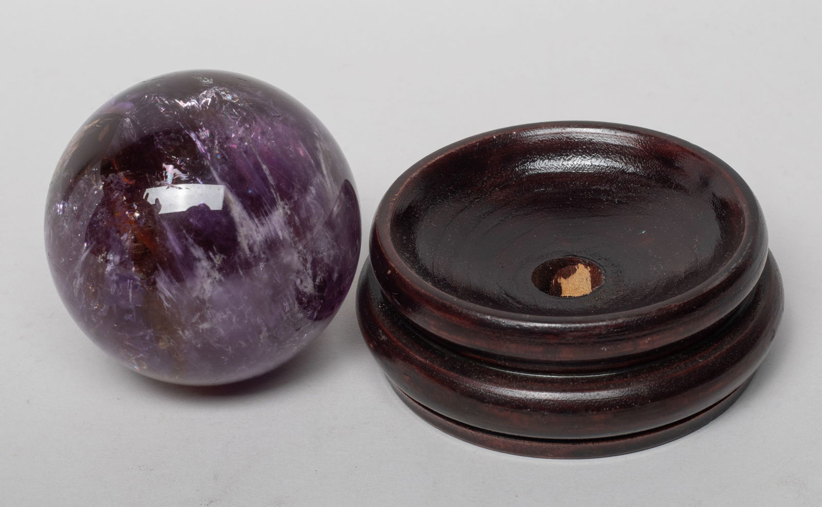 Chinese Export Amethyst Ball - 3